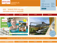 Tablet Screenshot of nova-spa.at